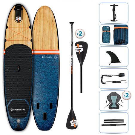 Pack Stand Up Paddle SIMPLE PADDLE OCEAN 10'6