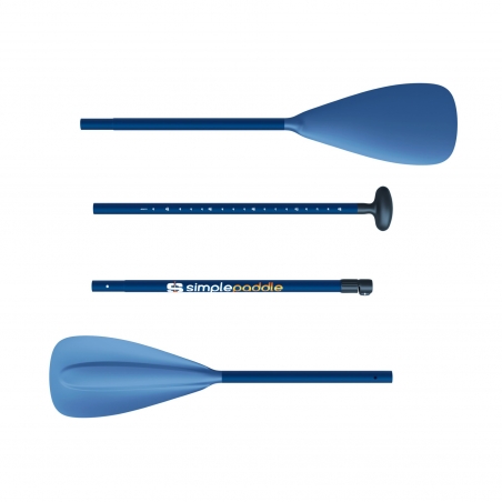 Pagaie double fonction paddle-kayak SIMPLE PADDLE - Bleu clair