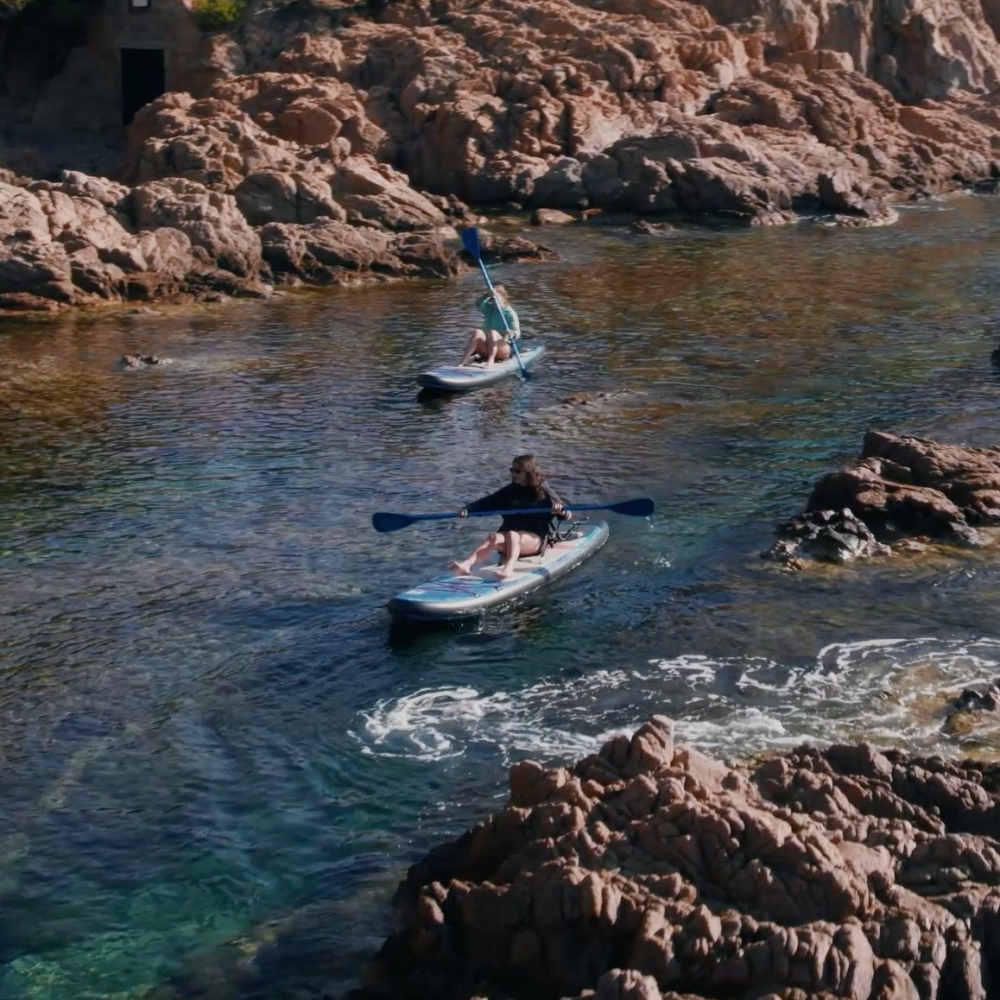 Pagaie double fonction paddle-kayak SIMPLE PADDLE - Bleu clair