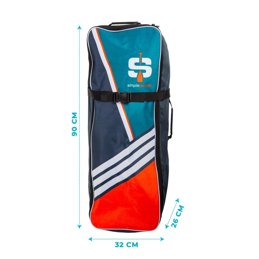 Stand up Paddle Gonflable 11'6, TYPHOON SIMPLE PADDLE 11'6 33'' 6'' (350x84x15cm) avec Pagaie, Leash, Pompe et Sac de Transport