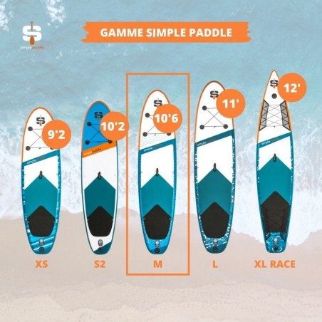 M 10'6 PACK STAND UP PADDLE