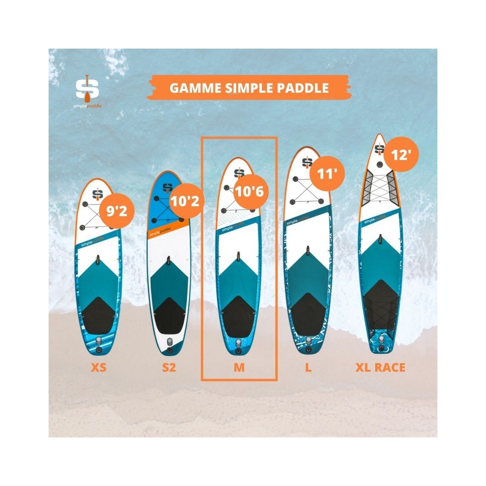 M 10'6 PACK STAND UP PADDLE