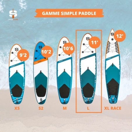 L 11' PACK STAND UP PADDLE