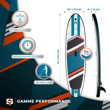 ATOLL 10' PACK STAND UP PADDLE