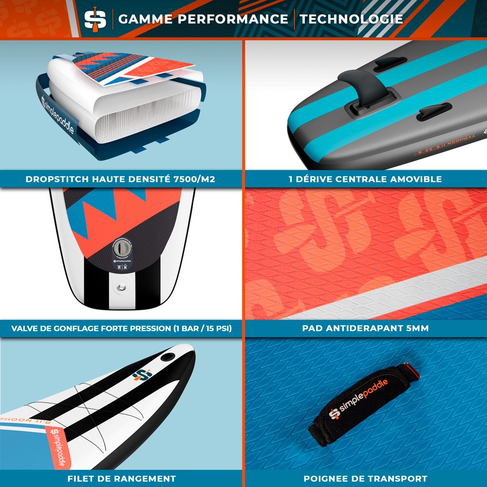 TYPHOON 11'6 PACK STAND UP PADDLE